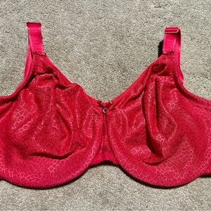 Chantelle Red Full Coverage Bra with Underwire Support